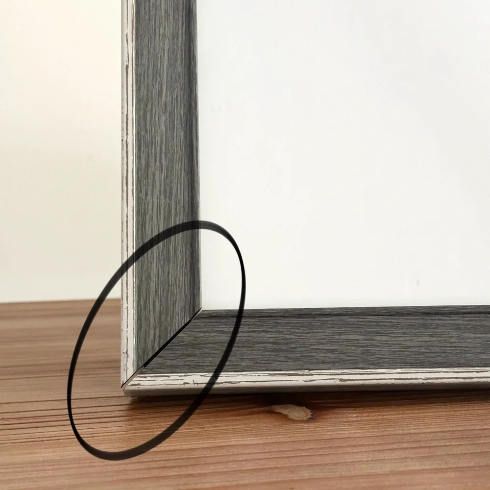 8x10 Two-tone Grey Distressed Wood Picture Frame - Farmhouse